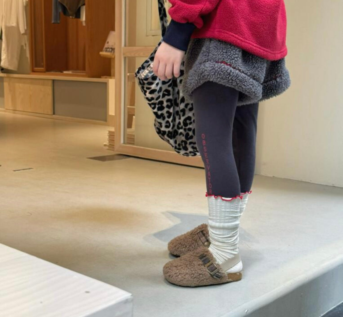 テディフリースショートパンツ