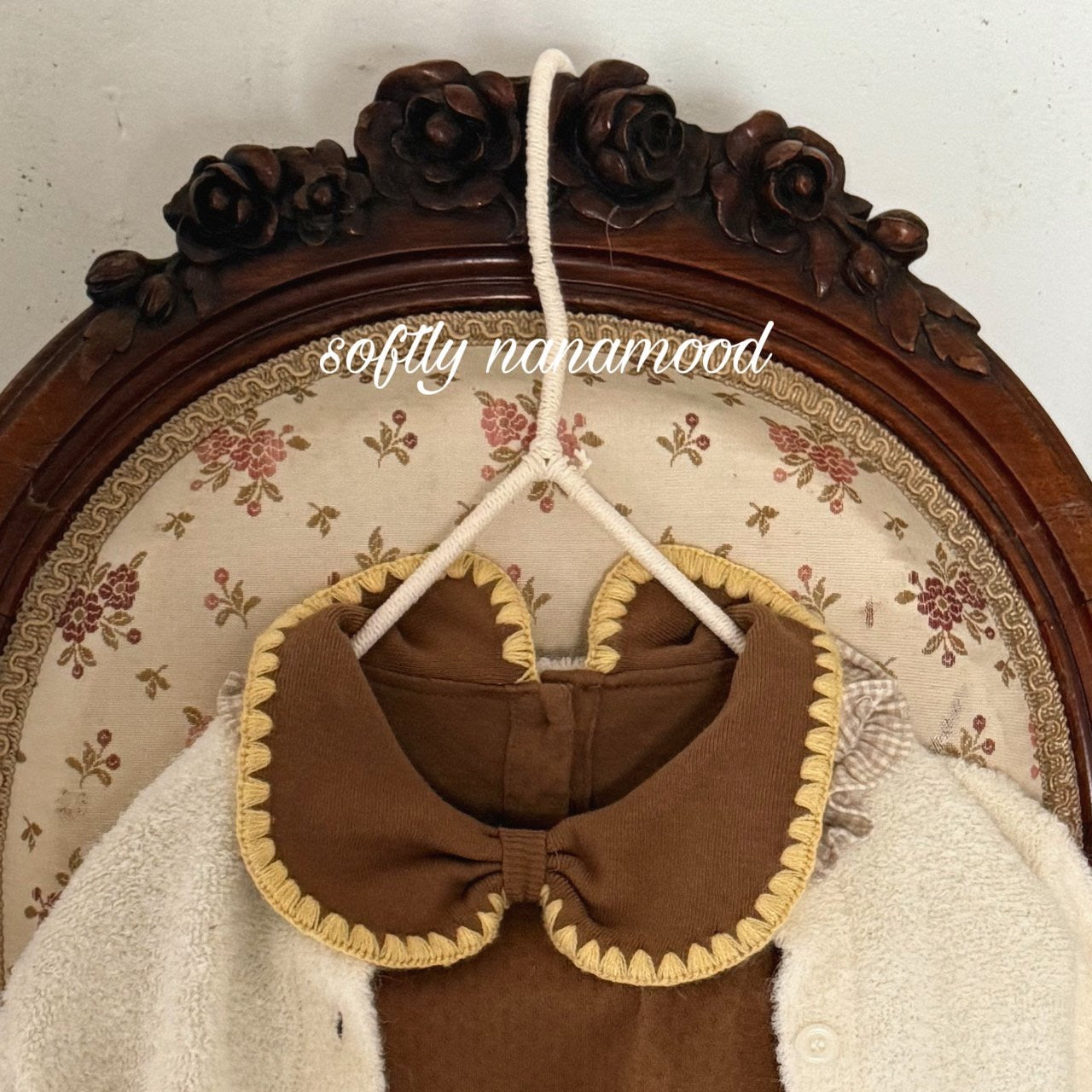 nanamood by BANANAJ / 2025winter / Rosy Ribbon One-piece 🕊️取寄