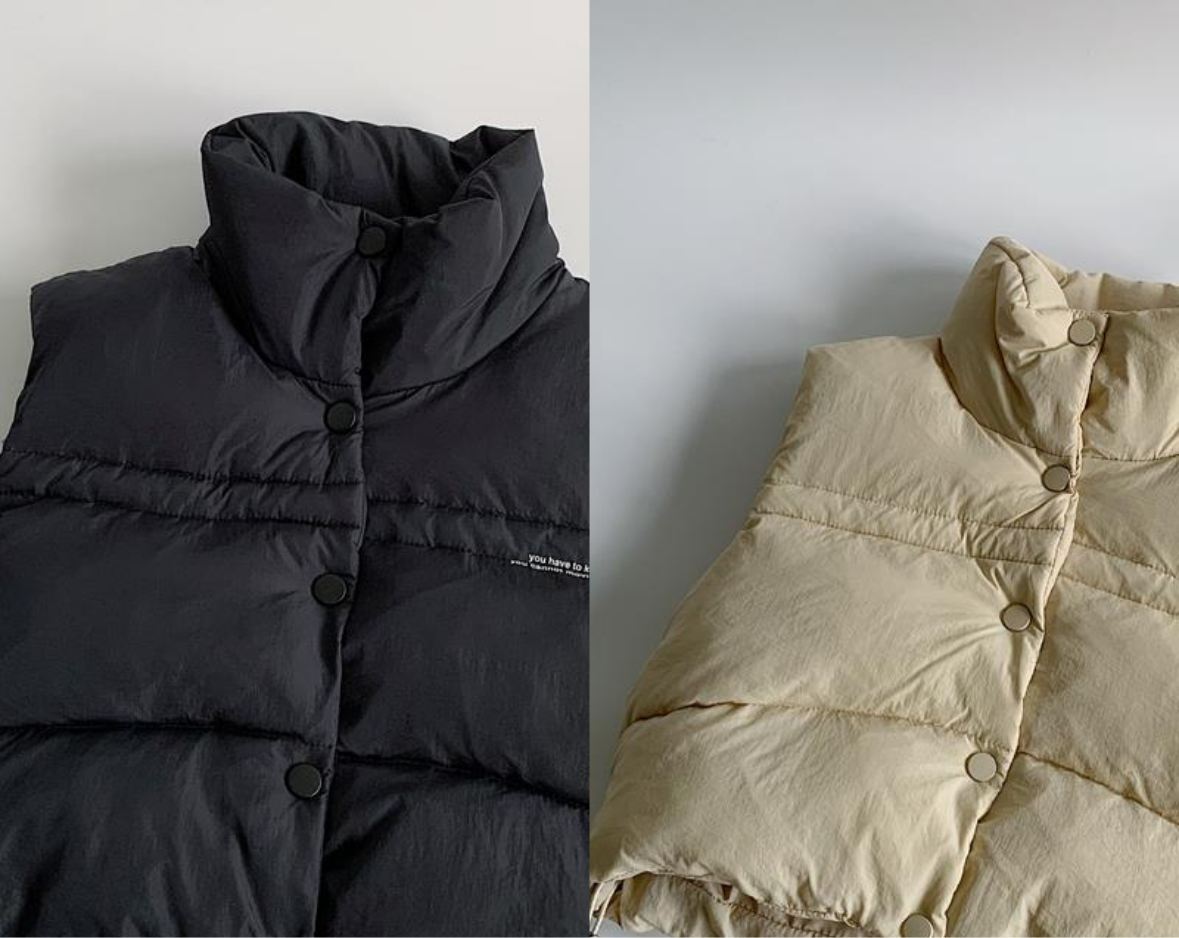 キッズ シンプルダウンベスト