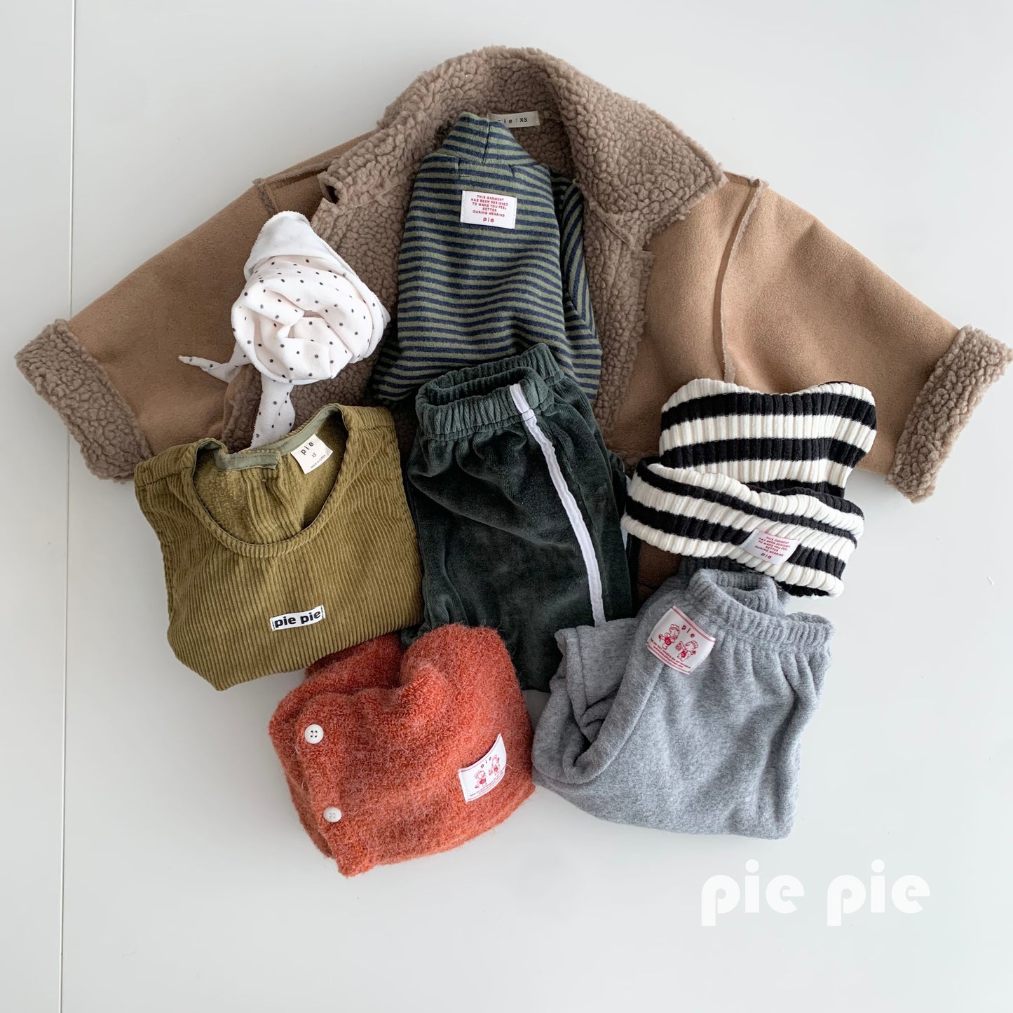 PIE❄︎Border Knit Ear Beanie🕊️お取り寄せ