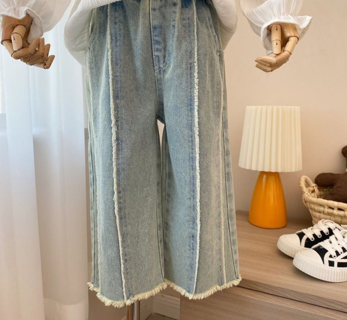 Fringe Denim Pants🕊️お取り寄せ