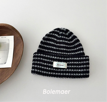 即納❄︎ Border knit beanie