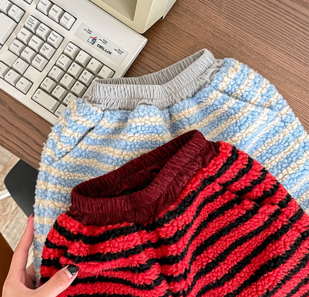 CORORO closet2025winter / Fleece Stripe Cozy Pants 🕊️取寄　