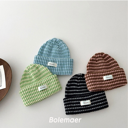 即納❄︎ Border knit beanie