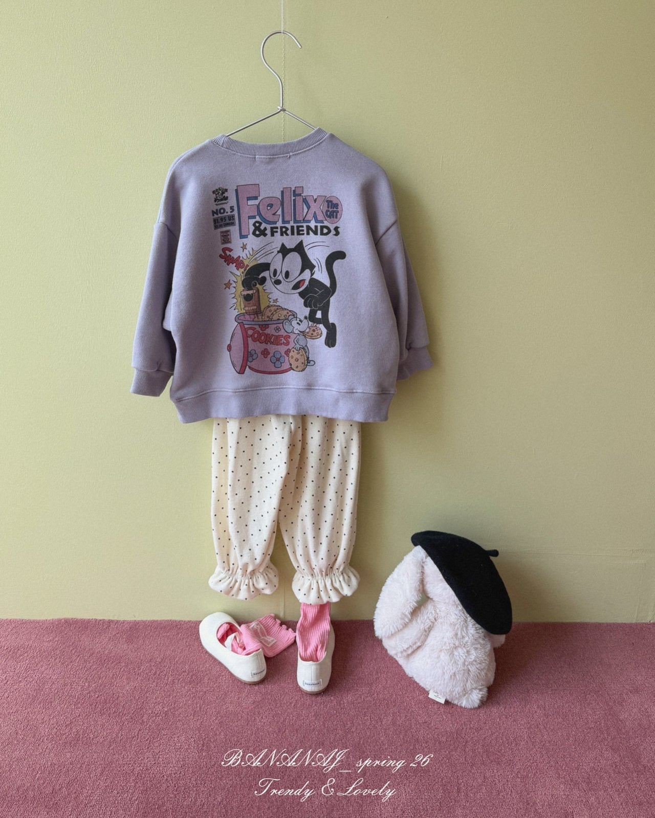 BANANAJ / 2026 Spring / Happy Cookie Sweatshirt 🕊️取寄