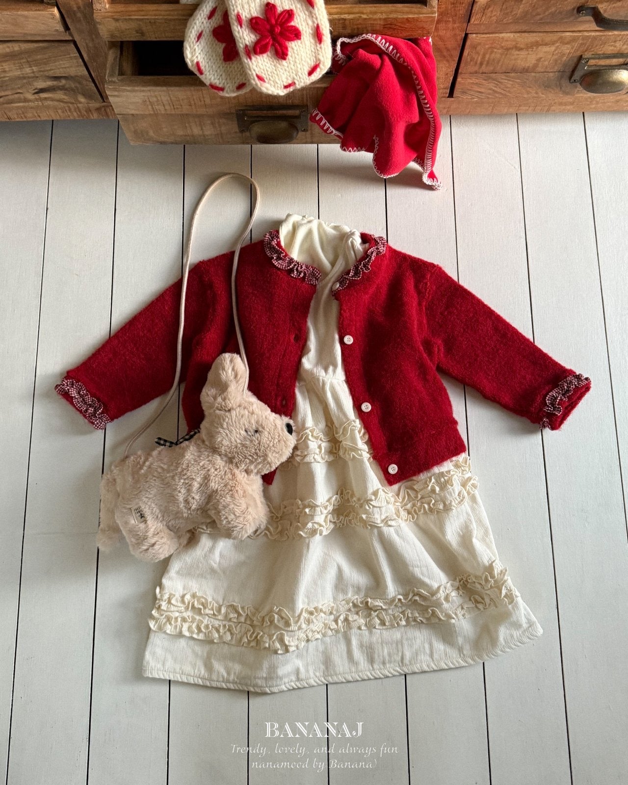 BANANA/Shabet Frill Onepiece🕊️お取り寄せ