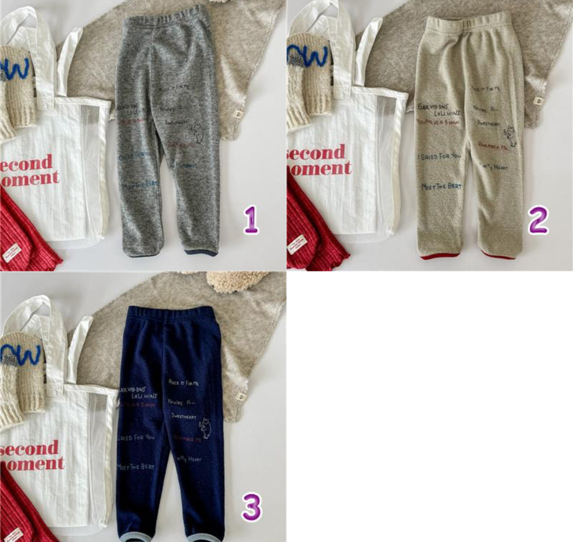 CORORO closet / 2025winter / Graffiti Fleece Pants 🕊️取寄