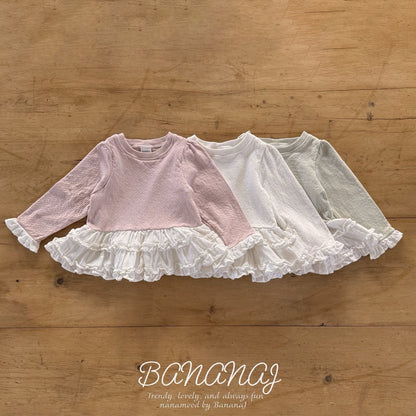 nanamood by BANANAJ / 2025winter / Bebe Ruffle Frill Tee 🕊️取寄