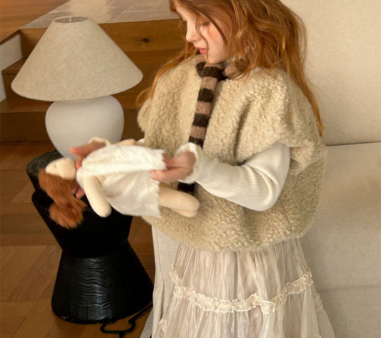 soft boa shortsleeve tops🕊️お取り寄せ