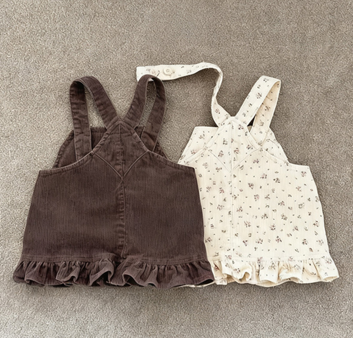 Frill Pocket Corduroy Jumper Skirt🕊️お取り寄せ