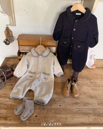 nanamood by BANANAJ / 2025winter / Dudu Winter Romper 🕊️取寄