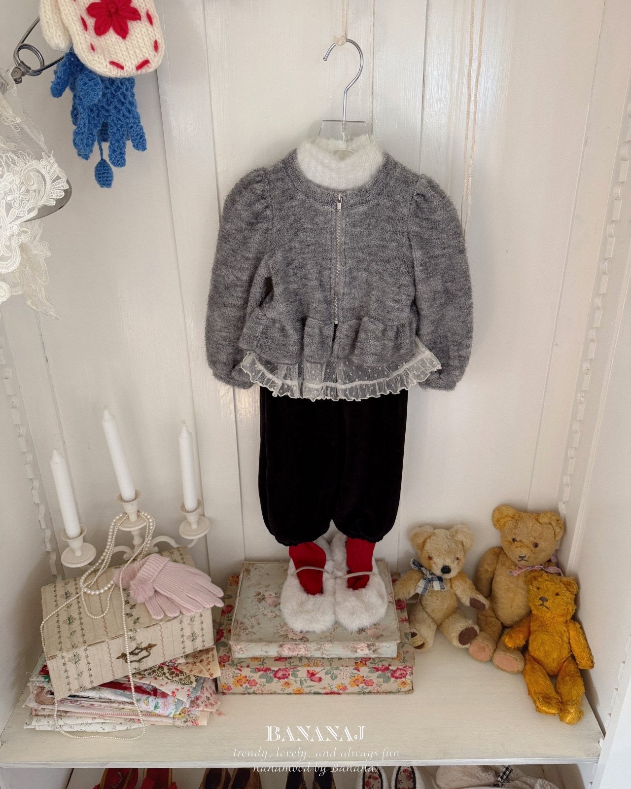 BANANA/ moeli zipup cardigan🕊️お取り寄せ