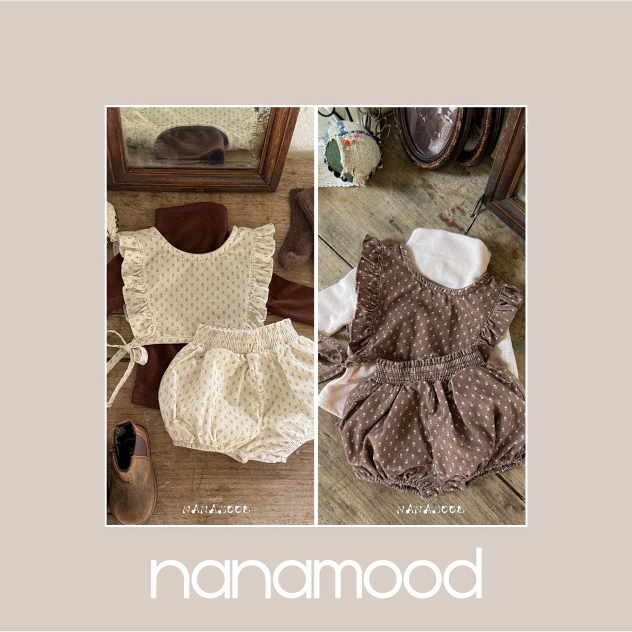 Floral Frill 2-piece Set 🕊️取寄