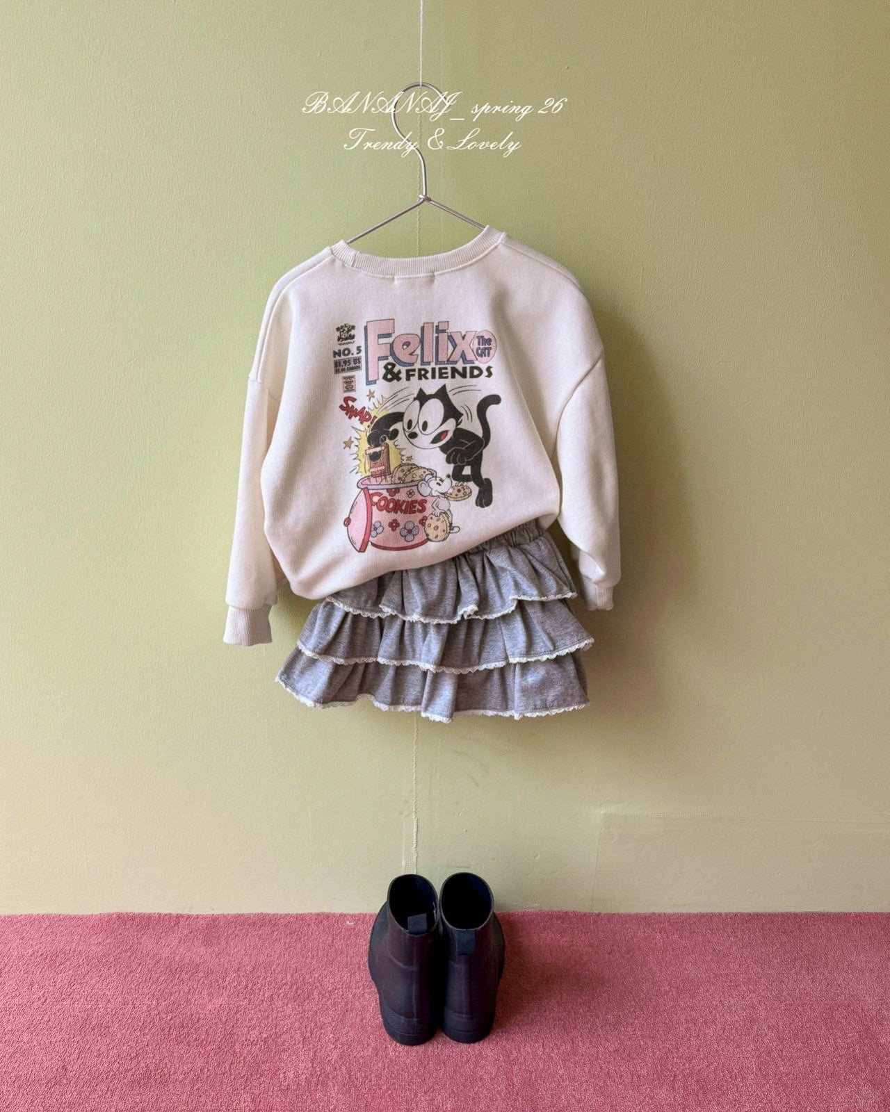 BANANAJ / 2026 Spring / Happy Cookie Sweatshirt 🕊️取寄