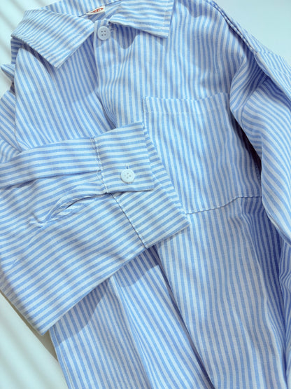 即納❄︎ Striped logo shirt