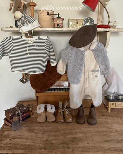 nanamood by BANANAJ / 2025winter / Dudu Winter Romper 🕊️取寄