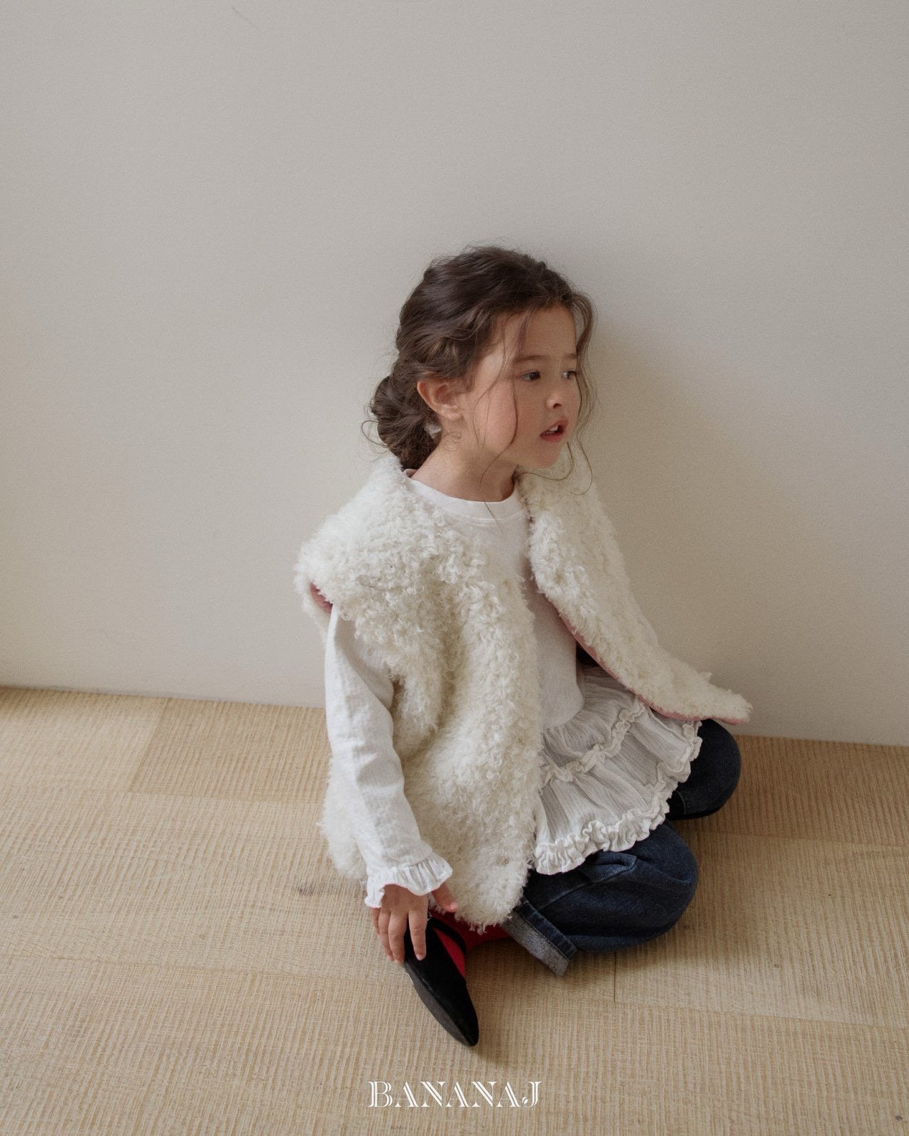 nanamood by BANANAJ / 2025winter / Bebe Ruffle Frill Tee 🕊️取寄