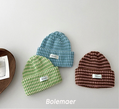 即納❄︎ Border knit beanie