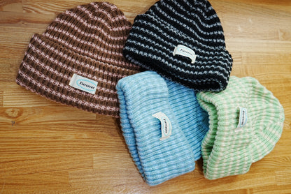 即納❄︎ Border knit beanie