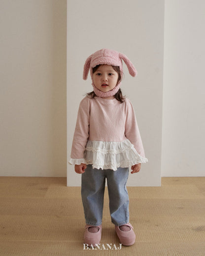 nanamood by BANANAJ / 2025winter / Bebe Ruffle Frill Tee 🕊️取寄