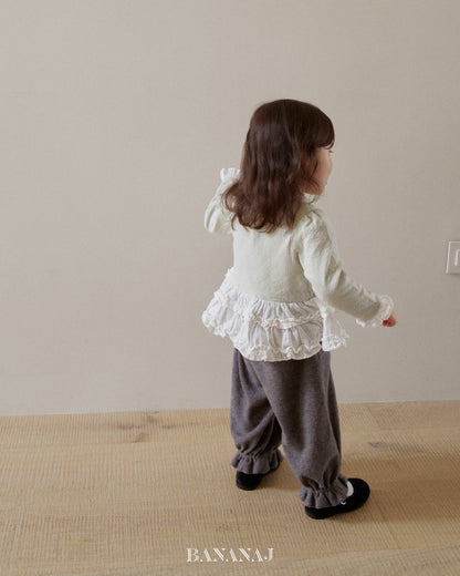 nanamood by BANANAJ / 2025winter / Bebe Ruffle Frill Tee 🕊️取寄