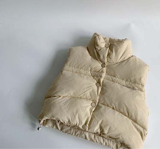 キッズ シンプルダウンベスト