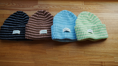 即納❄︎ Border knit beanie
