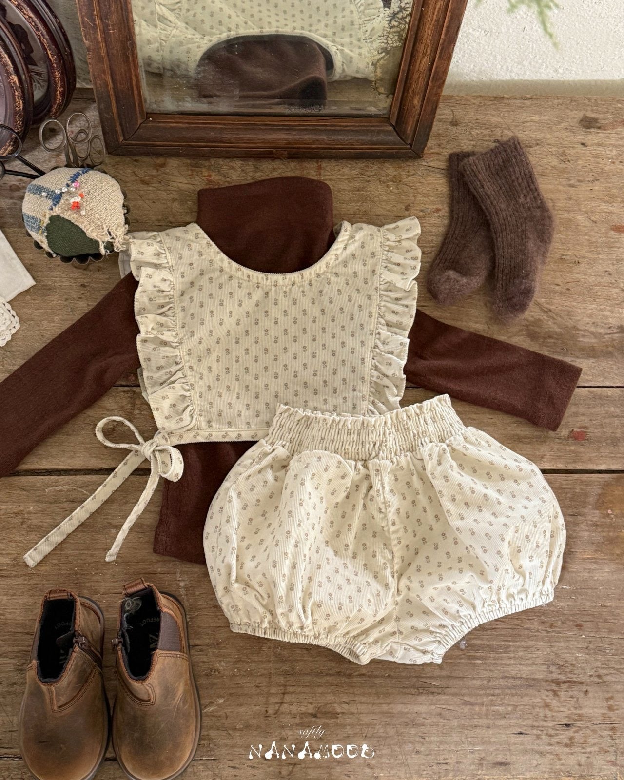 Floral Frill 2-piece Set 🕊️取寄