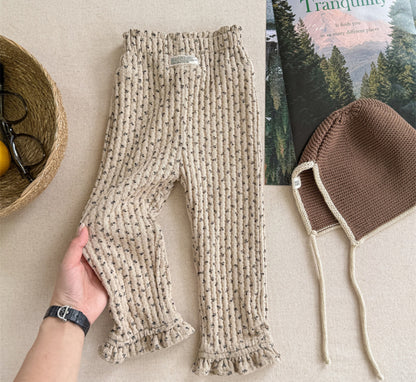 CORORO closet / 2025winter / Floral Waffle Lined Pants 🕊️取寄