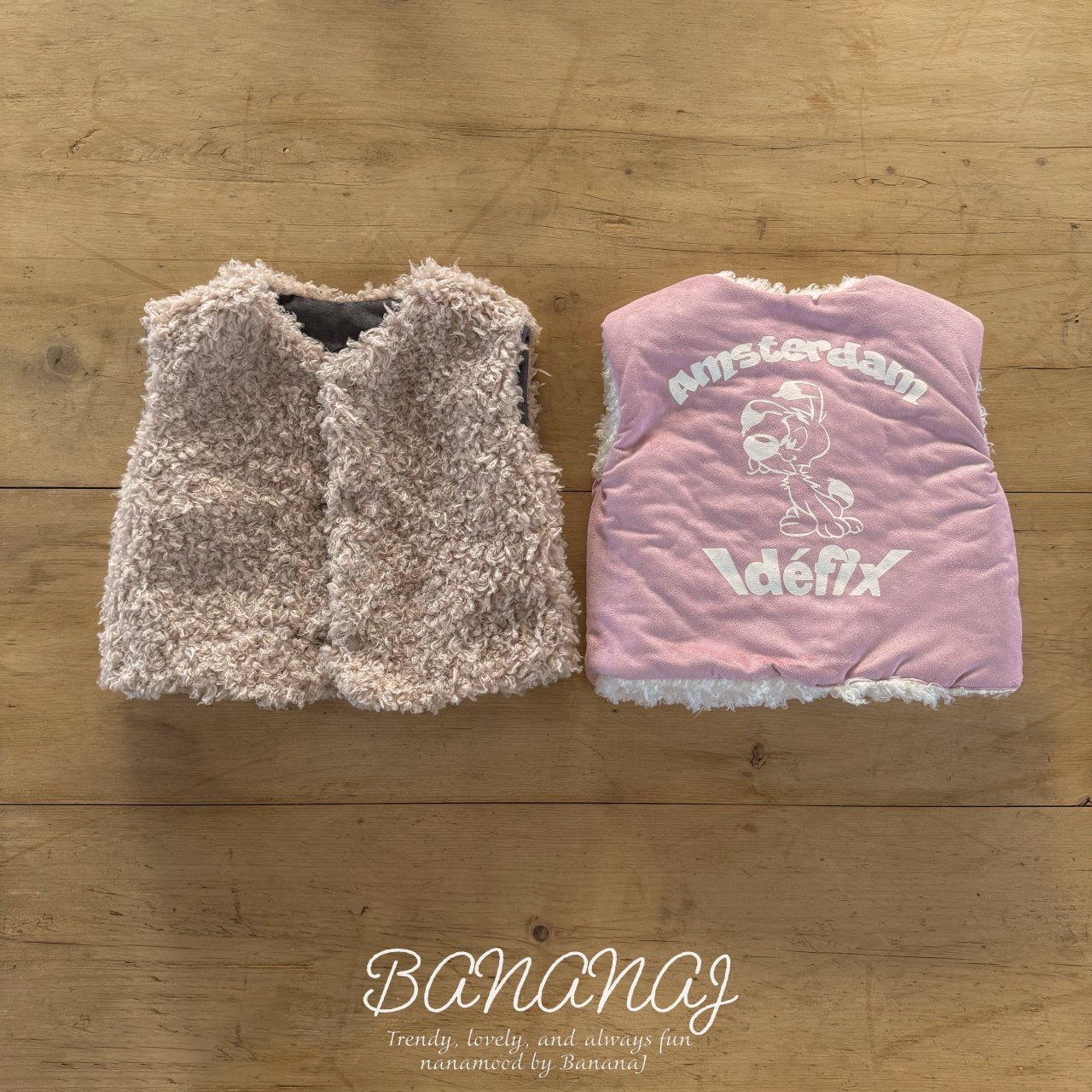 BANANAJ / Ribbon Wave Padding Vest🕊️お取り寄せ