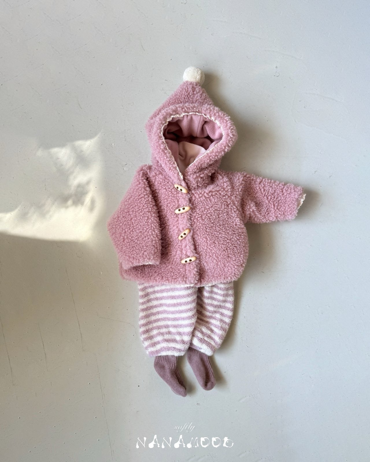 nanamood by BANANAJ / 2025winter / Stripe Lace Romper 🕊️取寄