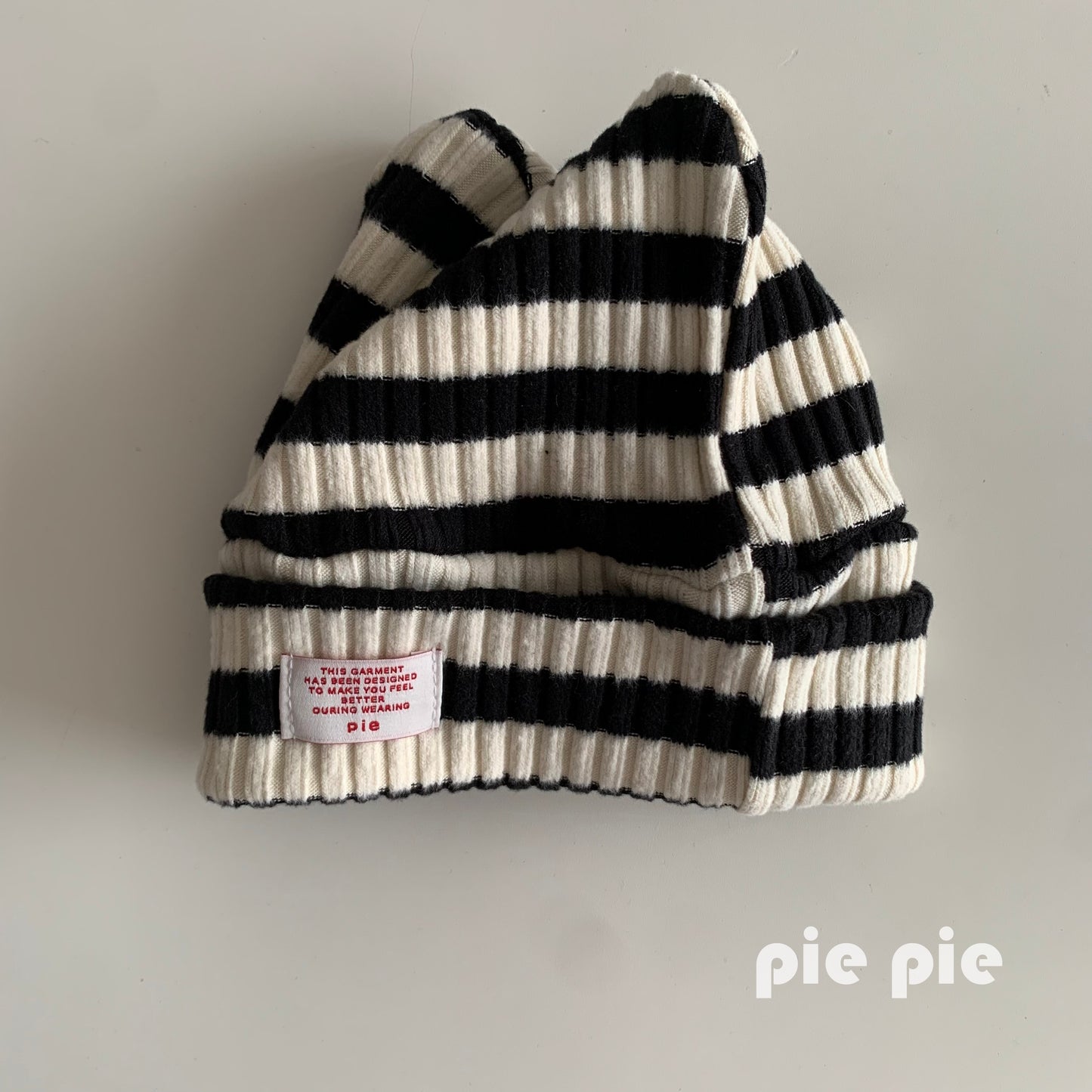 PIE❄︎Border Knit Ear Beanie🕊️お取り寄せ