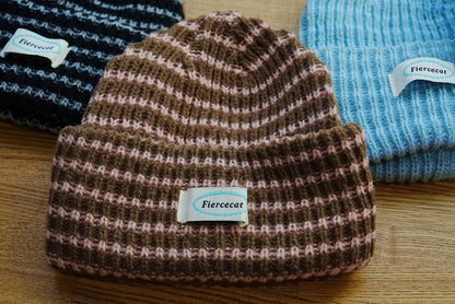 即納❄︎ Border knit beanie
