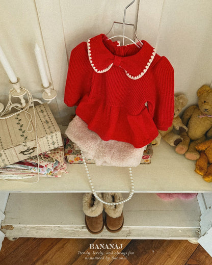 BANANAＪ/ ribbon waffle collar tee 25winter🕊️お取り寄せ