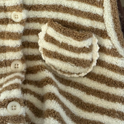nanamood by BANANAJ / 2025winter / Stripe Lace Romper 🕊️取寄