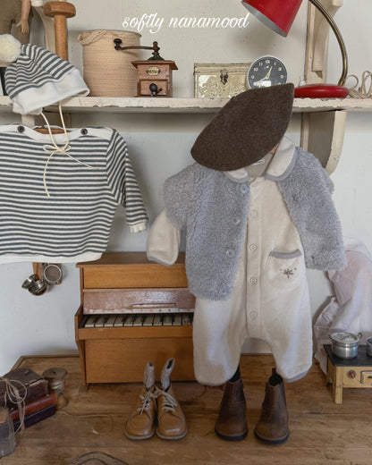 nanamood by BANANAJ / 2025winter / Dudu Winter Romper 🕊️取寄