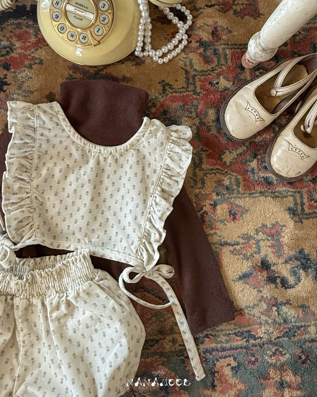 Floral Frill 2-piece Set 🕊️取寄