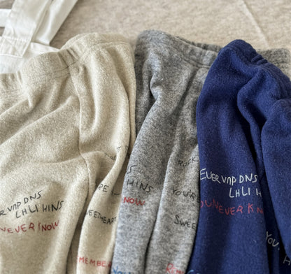 CORORO closet / 2025winter / Graffiti Fleece Pants 🕊️取寄