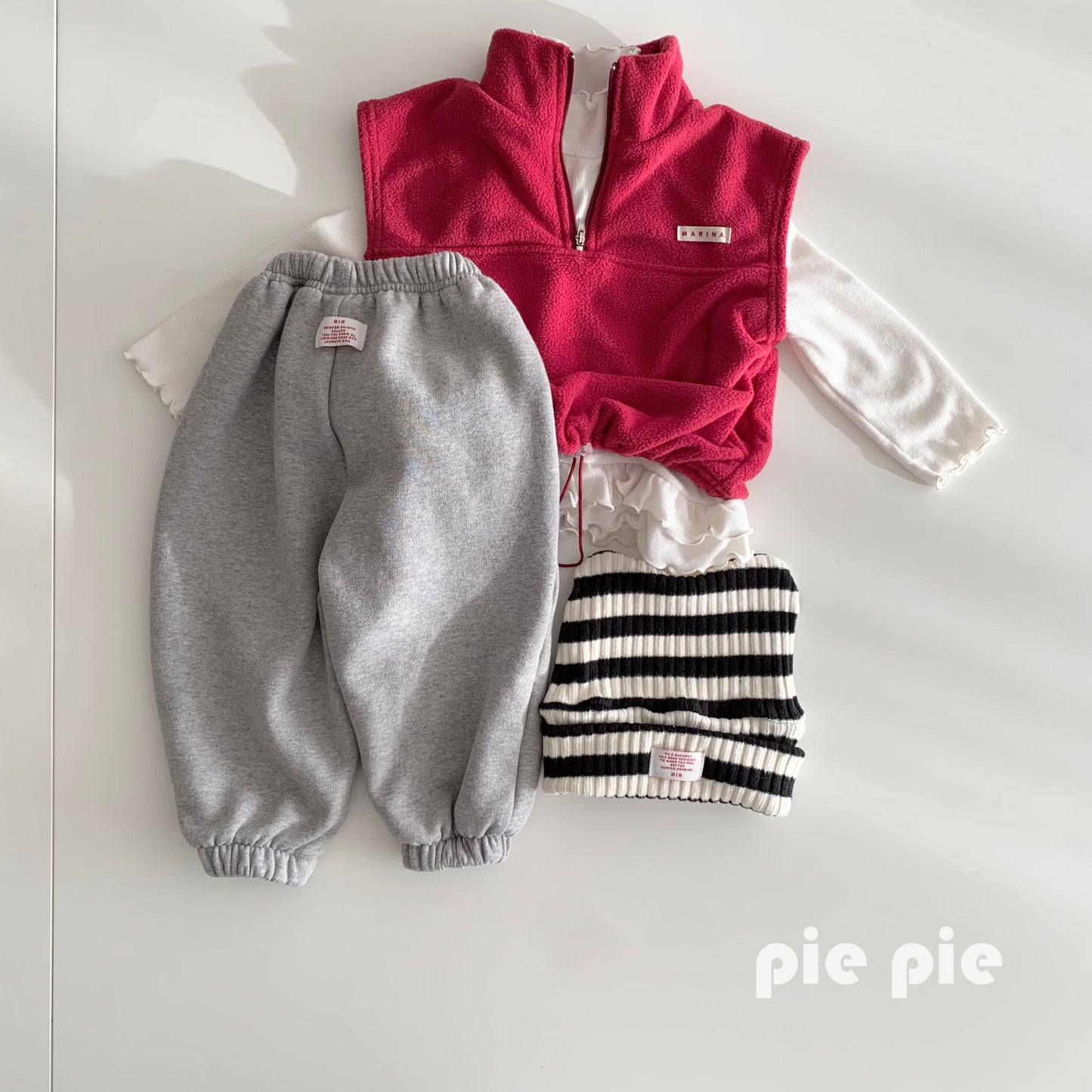 PIE❄︎Border Knit Ear Beanie🕊️お取り寄せ