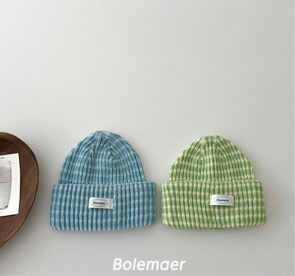 即納❄︎ Border knit beanie