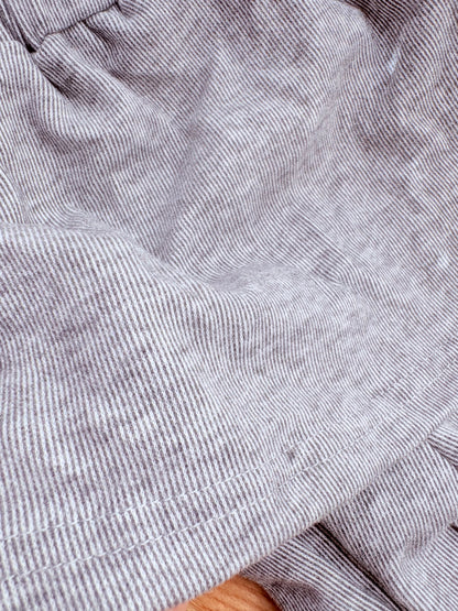 リボン付きスカートレイヤードパンツ