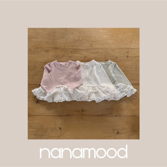 nanamood by BANANAJ / 2025winter / Bebe Ruffle Frill Tee 🕊️取寄