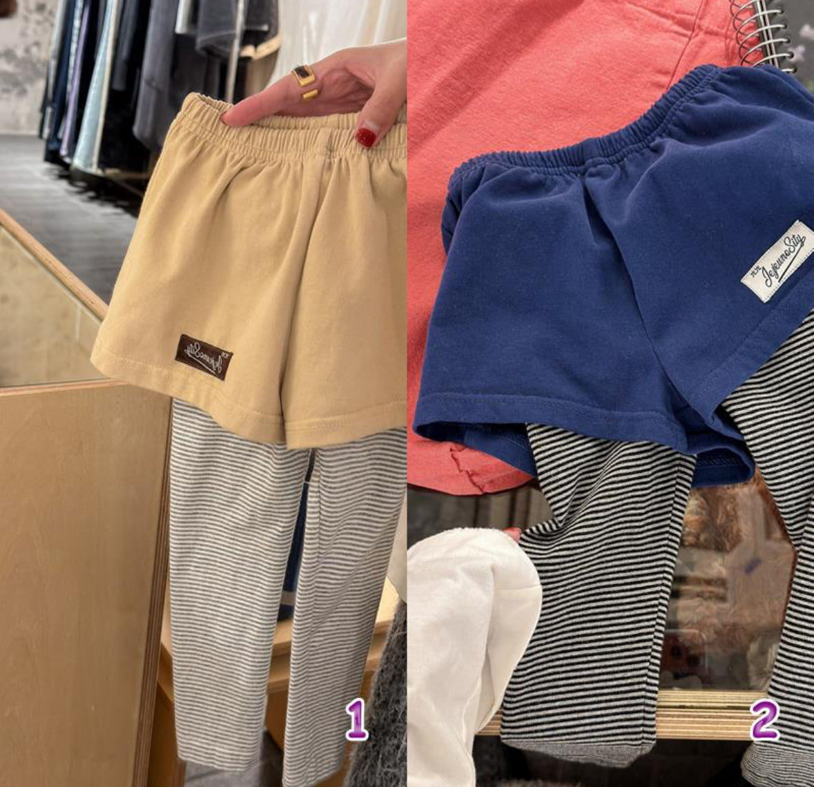 CORORO closet / 2025aw / Layered Shorts & Border Leggings 🕊️取寄